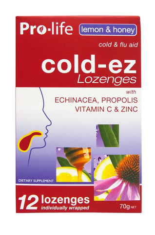 Cold-ez Lozenges - Lemon & Honey - Healthy Me